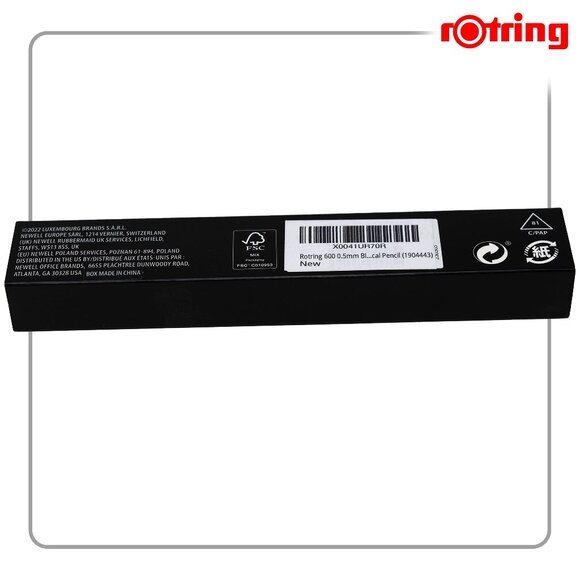 Rotring 600 0.5mm Black Barrel Mechanical Pencil - Picture 3 of 3